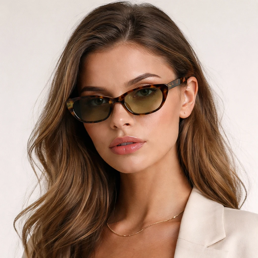 Custom Logo Black Polarized Vintage Sunglasses