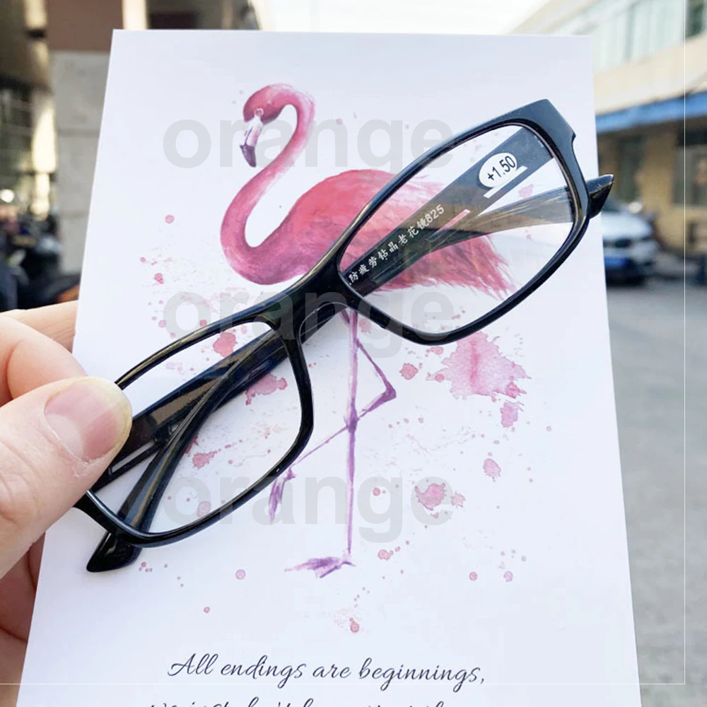 Retro Orange Reading Glasses for Men & Women