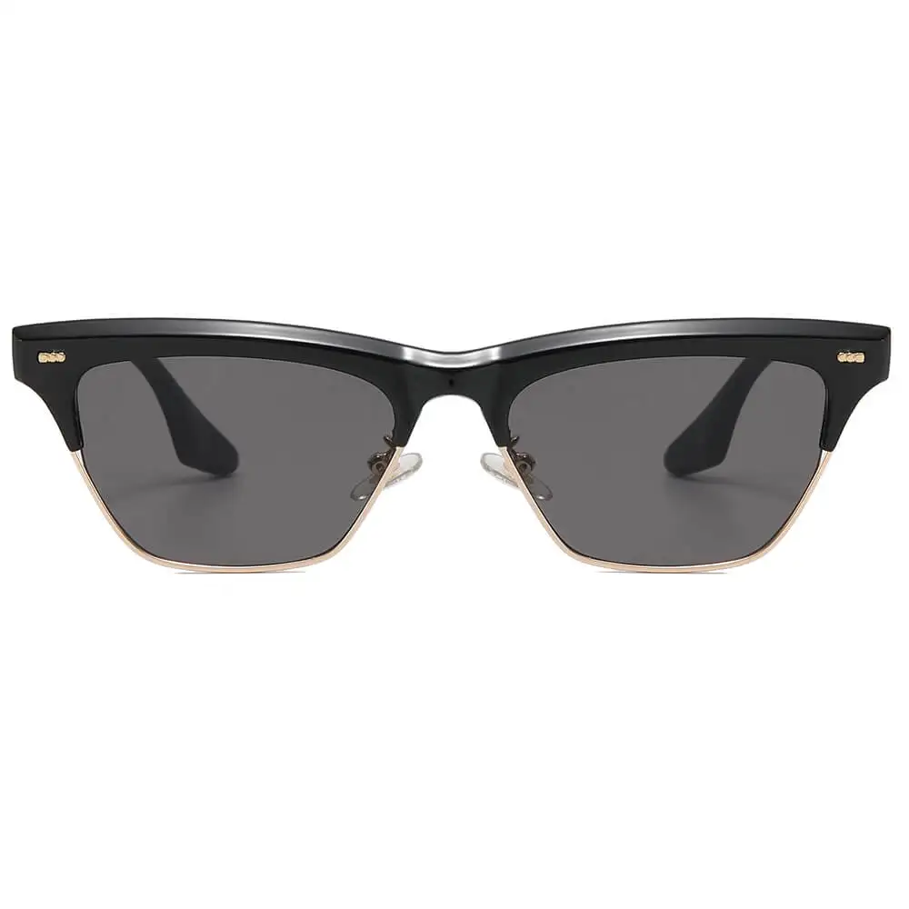 Retro Half-Rimless Cat Eye Sunglasses by Superhot