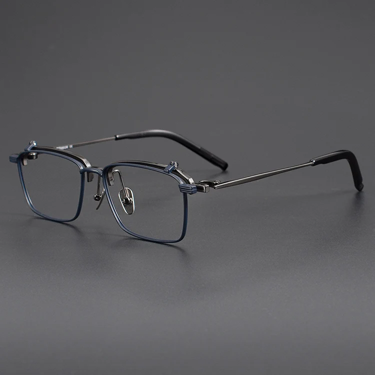S401T Titanium Full Rim Eyeglasses with Flip-Up Design