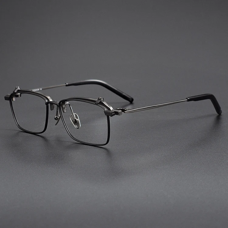 S401T Titanium Full Rim Eyeglasses with Flip-Up Design