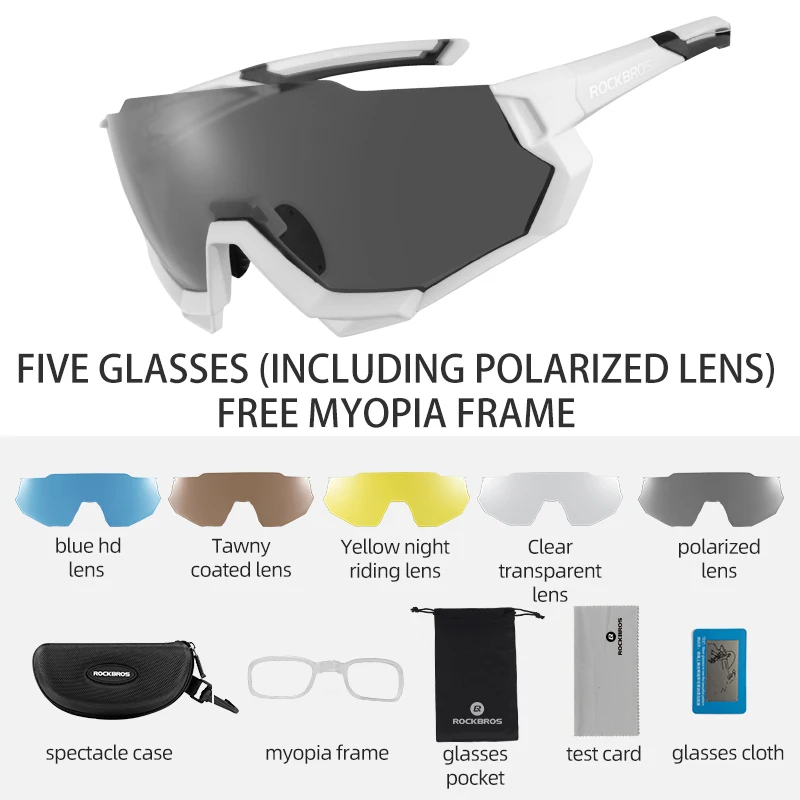 ROCKBROS Polarized Windproof Cycling Sunglasses