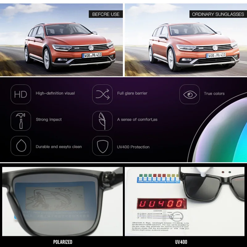 DUBERY Polarized Fishing Sunglasses for Men