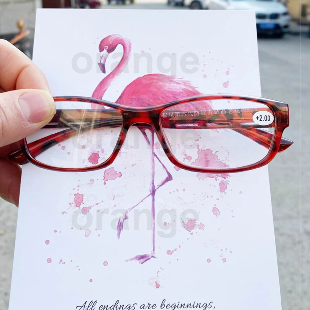 Retro Orange Reading Glasses for Men & Women