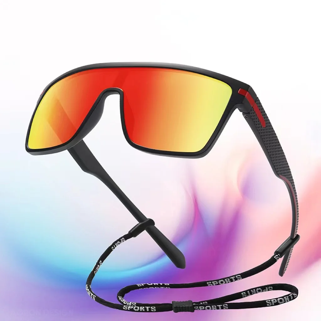 Oversized Transparent Frame Polarized Sunglasses