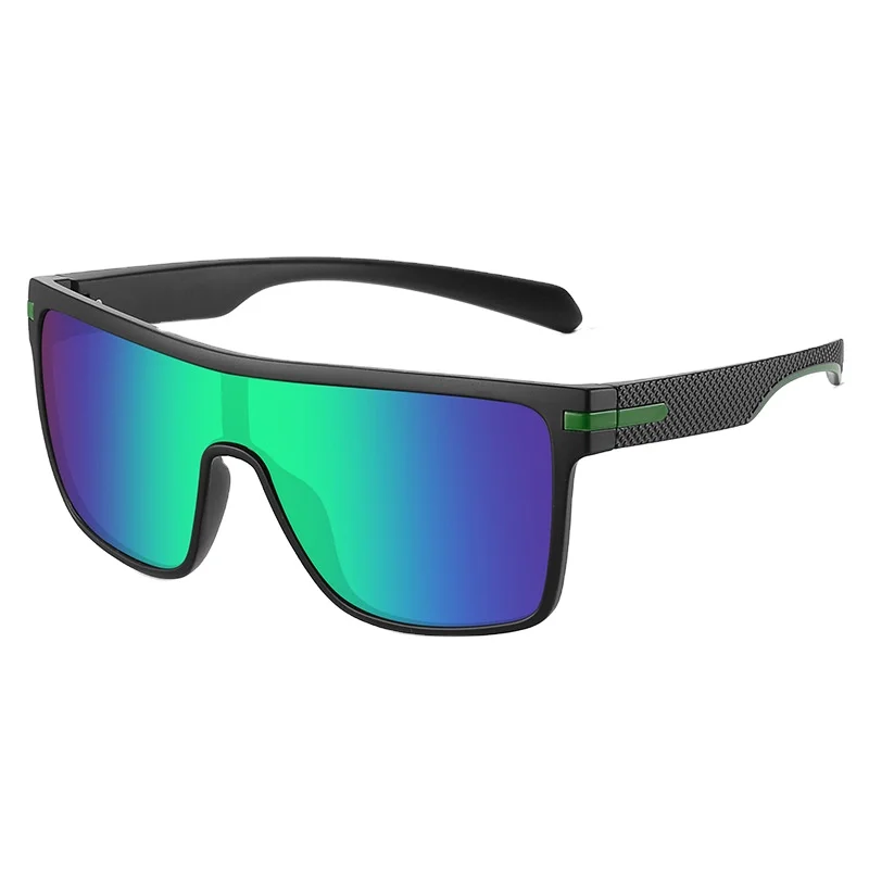 Oversized Transparent Frame Polarized Sunglasses