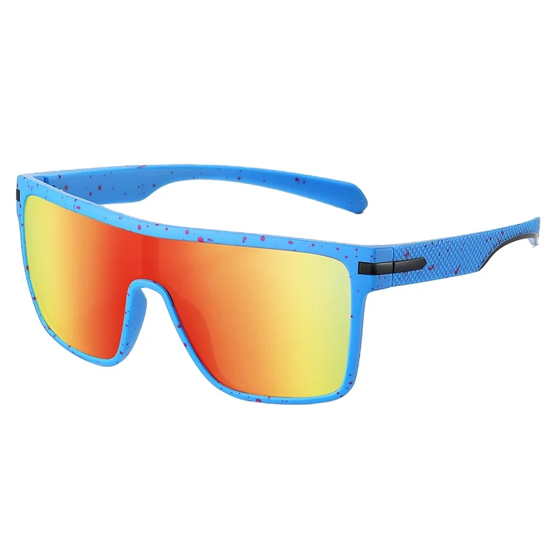 Oversized Transparent Frame Polarized Sunglasses