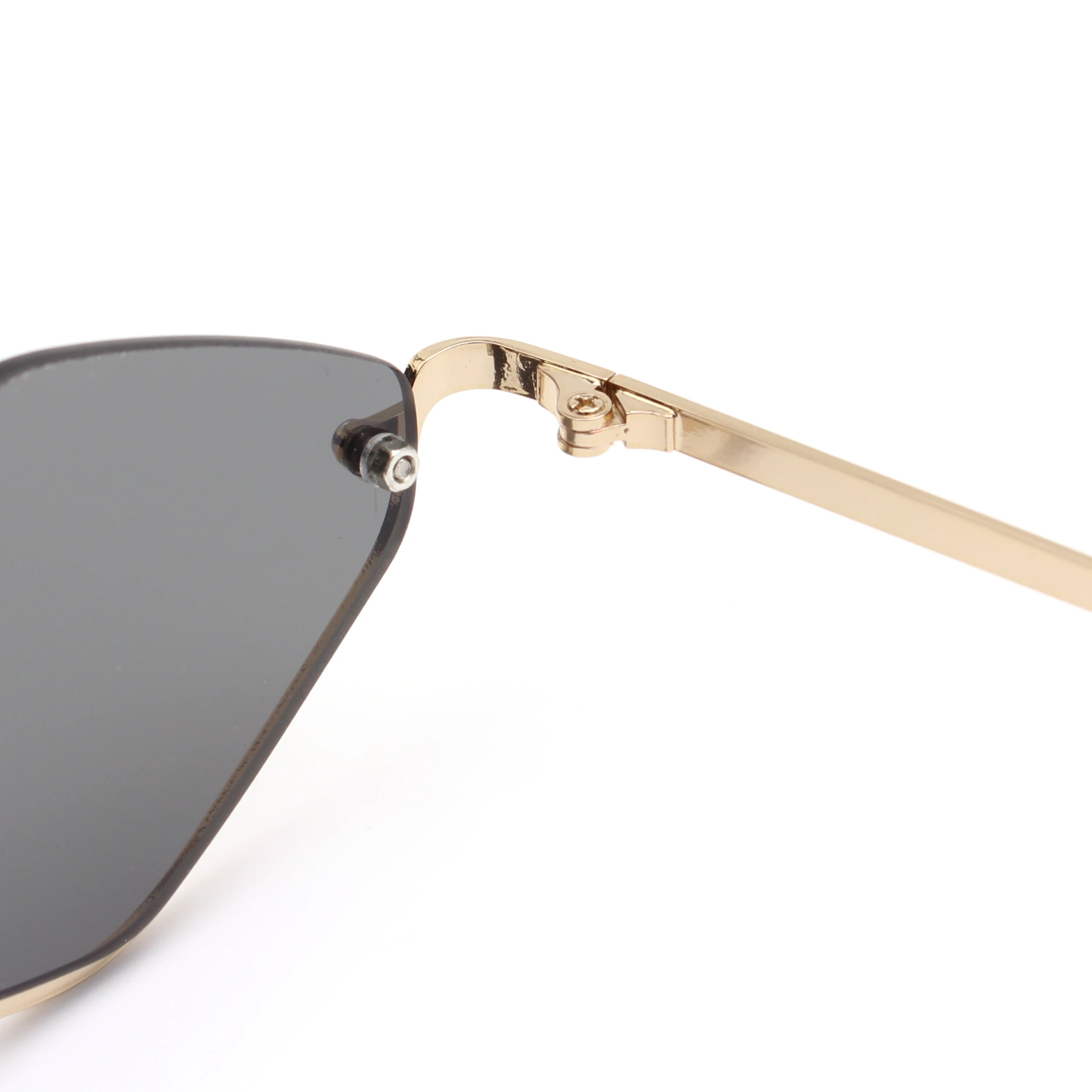 Hexagonal Gold Rim Fashion Sunglasses
