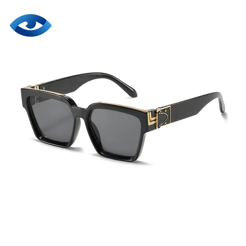 Luxury Men's Red Square Frame Sunglasses