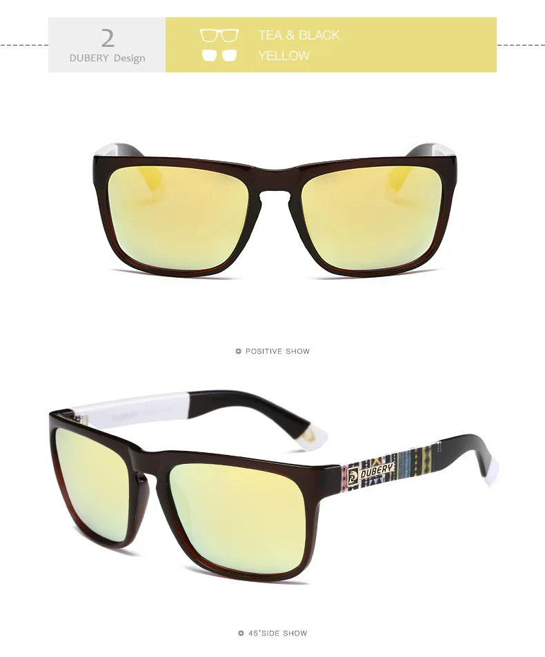 Dubery 730 Polarized Sunglasses for Men & Women