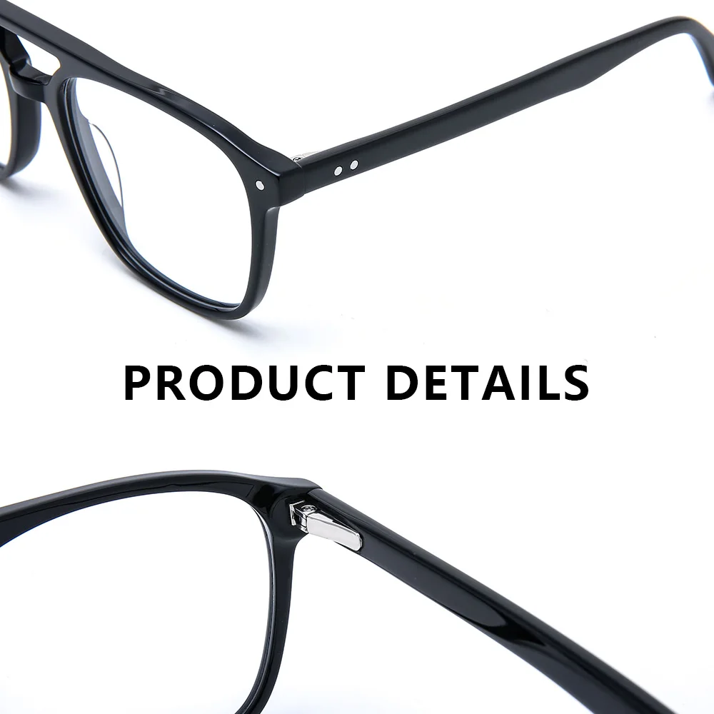 Custom Logo Vintage Square Eyeglasses for Men & Women