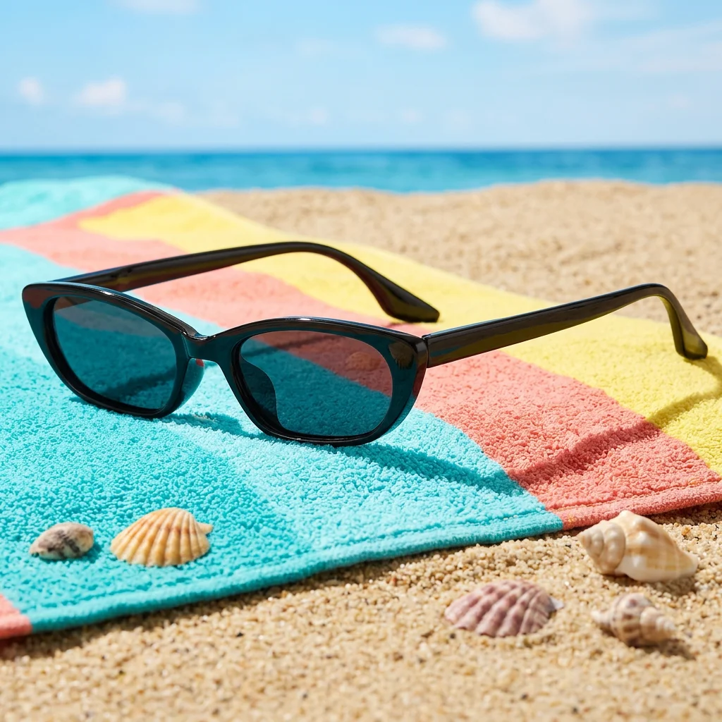 Custom Logo Black Polarized Vintage Sunglasses