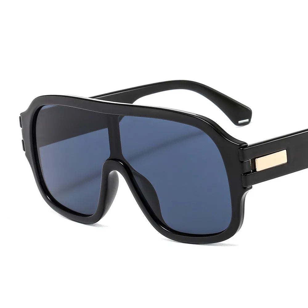 GWTNN OEM Oculos De Sol Women Men One Piece Big Frame UV400 Fashion Oversized Square Sunglasses
