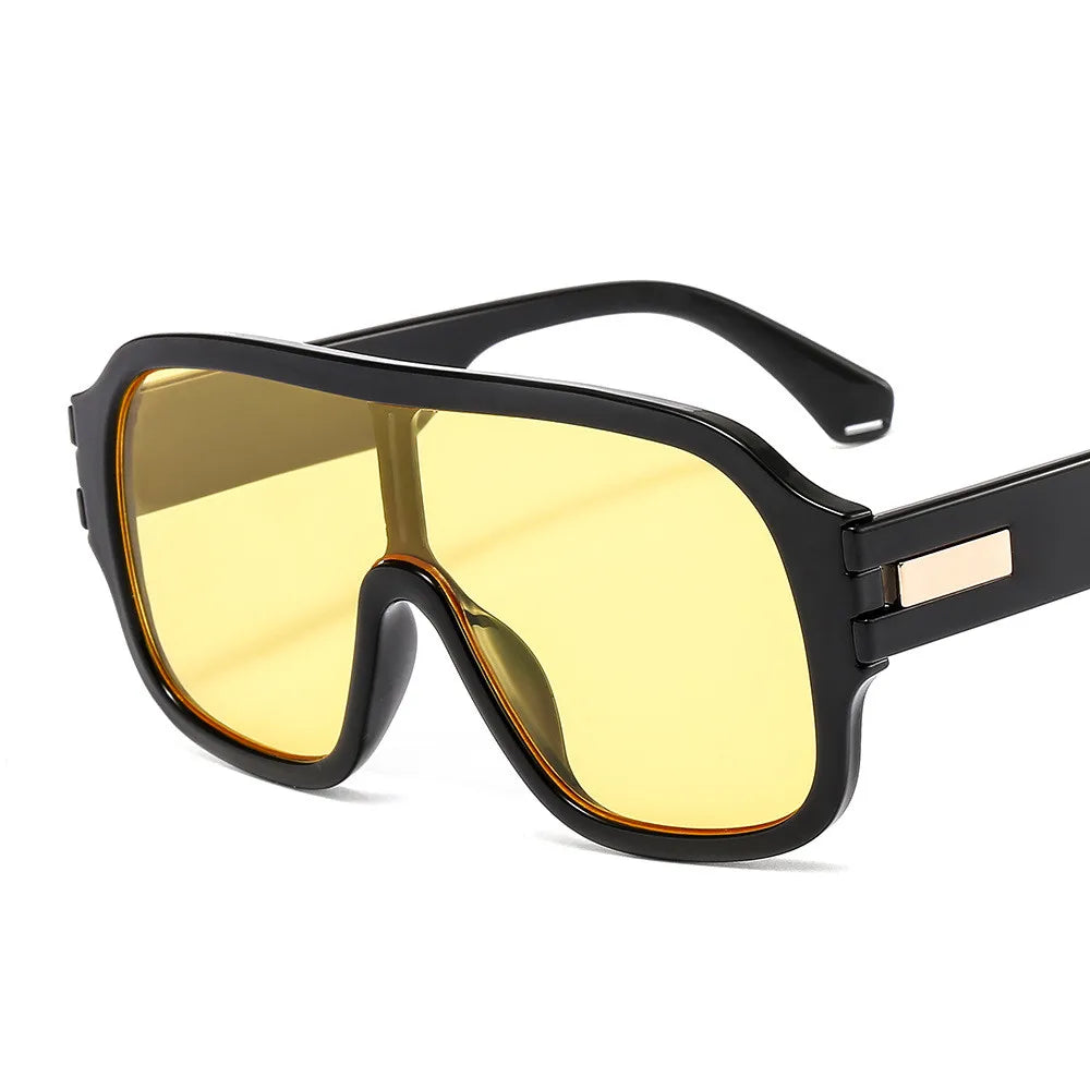 GWTNN OEM Oculos De Sol Women Men One Piece Big Frame UV400 Fashion Oversized Square Sunglasses - Image 2