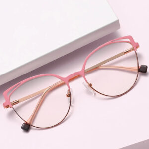 Colorful Metal Blue Light Glasses for Women
