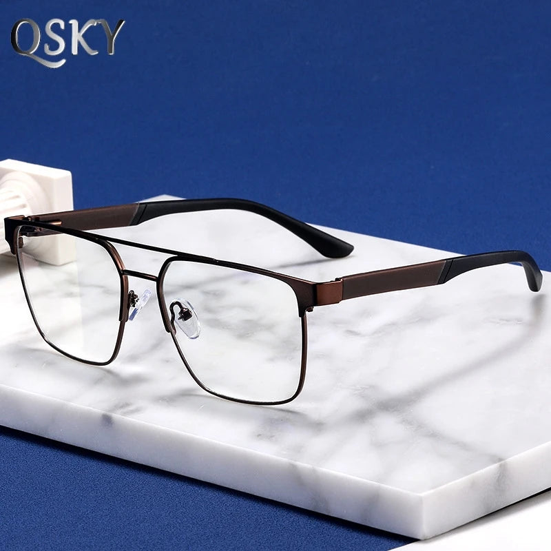 Men's Blue Light Blocking Metal Glasses 2026
