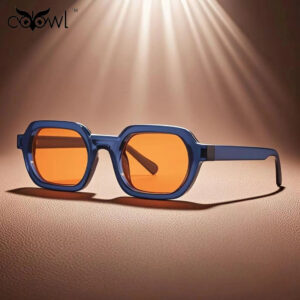 Unisex UV400 Square Sunglasses - Lightweight, Vintage Style