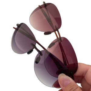 Unisex Polarized Rimless Sunglasses JR5170 Lightweight
