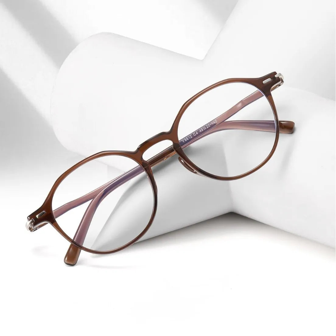 Retro TR90 Anti-Blue Light Glasses Frame for Myopia, 49mm