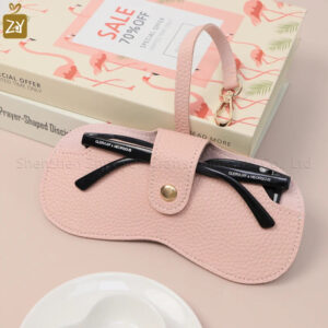 Portable PU Leather Sunglasses Case for Travel