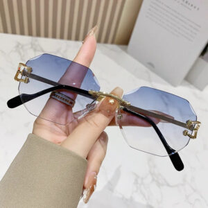 Vintage Metal Gradient Sunglasses for Men & Women