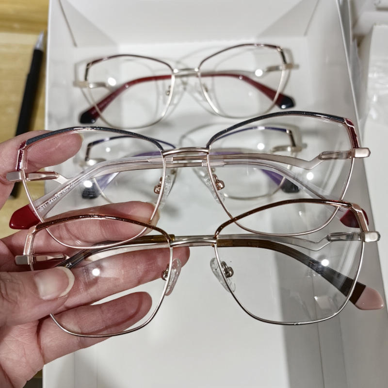 Stylish Cateye Optical Frame – Women’s Metal Cat Eye Glasses