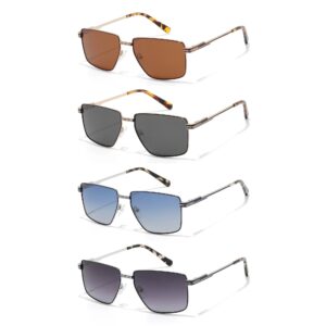 Unisex Metal Frame UV Protection Sunglasses