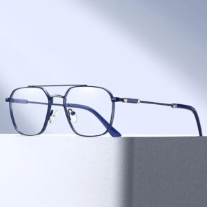 Partagas Men's Blue Light Blocking Square Eyeglasses Frame