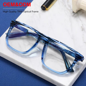 Men's TR90 Square Blue Light Reading Glasses