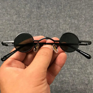 Retro Small Frame Metal Punk Sunglasses