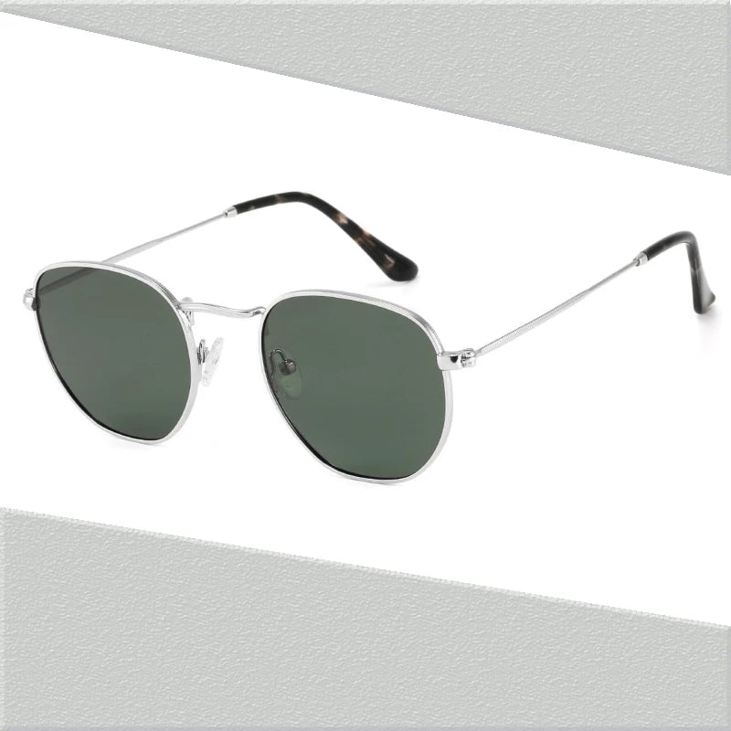 Round Metal Sunglasses with TAC1.1 Polarized Lenses