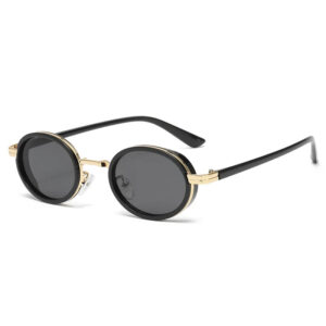 Retro Oval Metal Frame Sunglasses for Men & Women