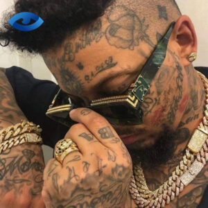 Luxury Men's Red Square Frame Sunglasses