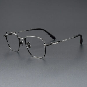 Luxury Titanium Eyeglasses - Gold, Lightweight & Stylish