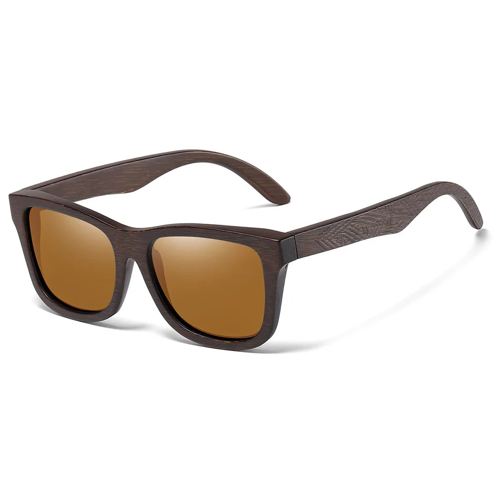 Wood Frame Polarized Sunglasses - Image 8