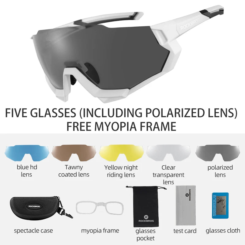 ROCKBROS Polarized Windproof Cycling Sunglasses - Image 4