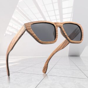 Luxury Retro Square Sunglasses with Polarized Lenses