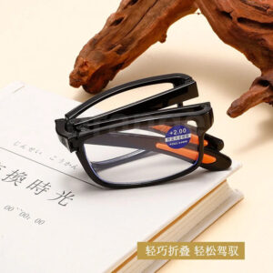 Folding Orange Reading Glasses