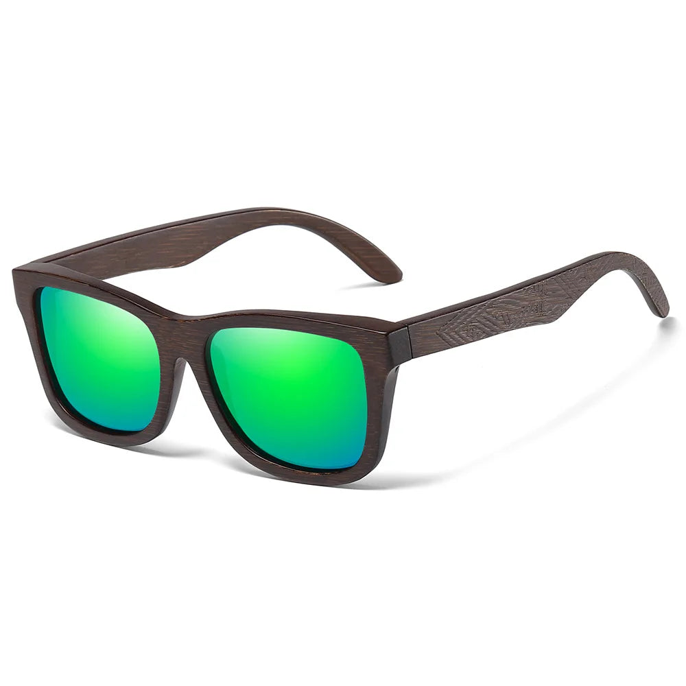 Wood Frame Polarized Sunglasses - Image 10